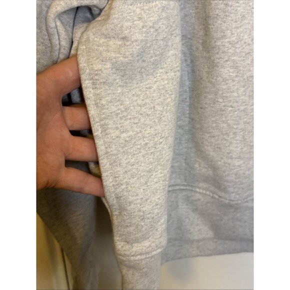 Mate The Label Organic Fleece Half Zip Sweatshirt Heather Grey NWT X-Large - Picture 6 of 9